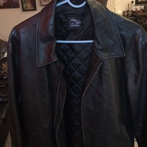 Vintage sacks fifth ave bomber jacket all leather